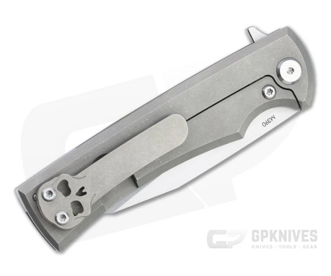 Chaves Ultramar Sangre Street Flipper Wharncliffe M390 Titanium Folding Knife - Image 2