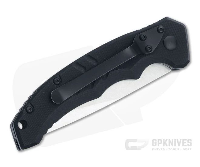 Boker Plus Intention II Stonewashed D2 Black G10 Button Lock Automatic 01BO482 - Image 2