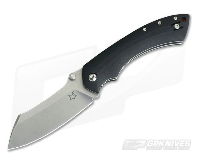 Fox Knives Kmaxrom Pelican Stonewash N690 Black G10 Liner Lock 534