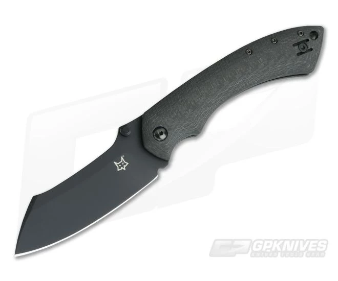 Fox Knives Kmaxrom Pelican Black N690 Carbon Fiber Liner Lock 534CF