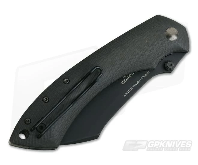 Fox Knives Kmaxrom Pelican Black N690 Carbon Fiber Liner Lock 534CF - Image 2