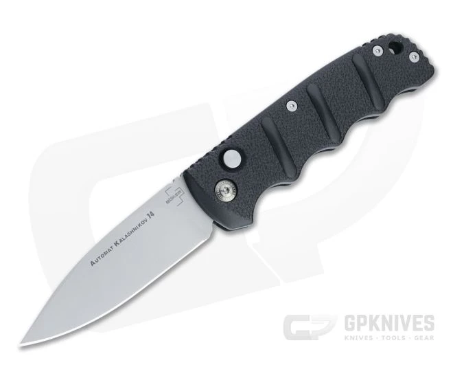 Boker Kalashnikov 74 Blasted D2 Black Automatic Folding Knife 01KALS93N