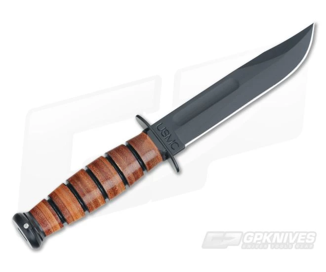 Kabar USMC Short Knife Leather Handle 1250 - Image 3