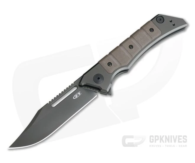 Zero Tolerance 0223 Tim Galyean Brown G10 DLC 20CV Frame Lock Flipper