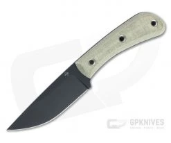 Boker Plus Little Rok Black SK85 Green Canvas Micarta Fixed Blade 02BO026