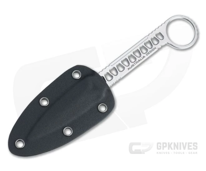 Boker Plus Voodoo Stonewashed 440C Double Edge Skeletonized Ring Knife 02BO070 - Image 2