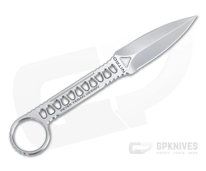 Boker Plus Voodoo Stonewashed 440C Double Edge Skeletonized Ring Knife 02BO070 - Image 3