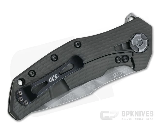 Zero Tolerance 0308BLKTS BlackWash Tiger Stripe 20CV Black G10 KVT Titanium Frame Lock Flipper - Image 2
