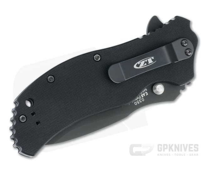 Zero Tolerance 0350 Assisted Flipper Black S30V 3D Black Cherry G10 Folder 0350C - Image 2