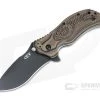 Zero Tolerance 0350 Assisted Flipper Black S30V 3D Hyena Brown G10 Folder 0350HB