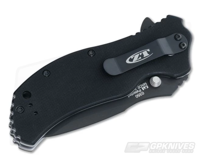 Zero Tolerance 0350 Black S30V Black G10 Assisted Flipper - Image 2