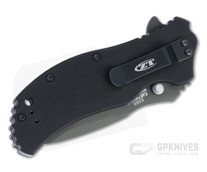 Zero Tolerance 0350 Black S30V Tritium Black G10 Assisted Flipper 0350TR - Image 2