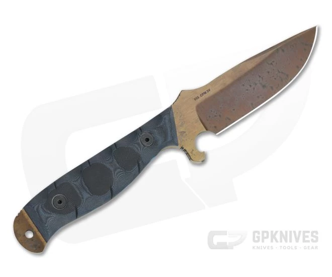 Dawson Knives Pathfinder Arizona Copper 3V Blue/Black G10 Fixed Blade - Image 3