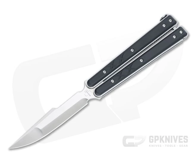 Boker Plus Balisong Tactical Small Satin D2 Black G10 Balisong Folding Knife 06EX227