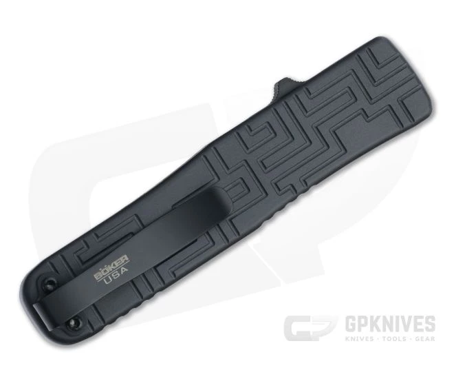 Boker Plus OTF Blackout Clip Point PVD 154CM Black Aluminum OTF Automatic 06EX263 - Image 2