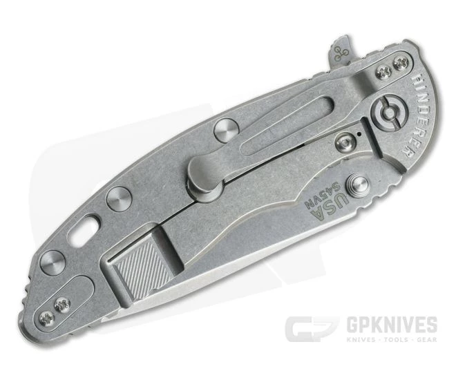 Hinderer XM-18 3.5" Stonewashed S45VN Spanto Black G10 Tri-Way Flipper 0956 - Image 2
