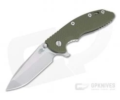 Hinderer XM-18 3.5" Stonewashed S45VN Spanto OD Green G10 Tri-Way Flipper 0958