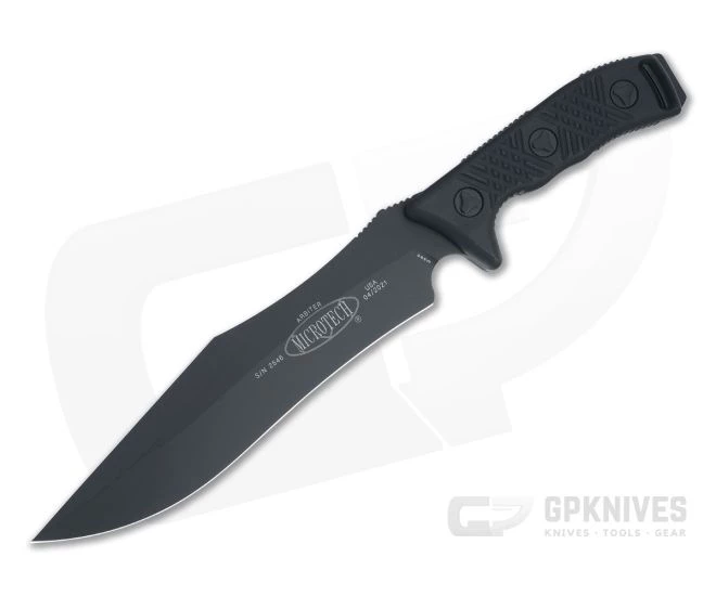 Microtech Arbiter Tactical Standard Black M390 Black G10 Fixed Blade 104-1T