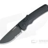 SOG Flash AT Blackout Serrated PVD D2 AT-XR Lock Assisted Folder 11-18-02-57