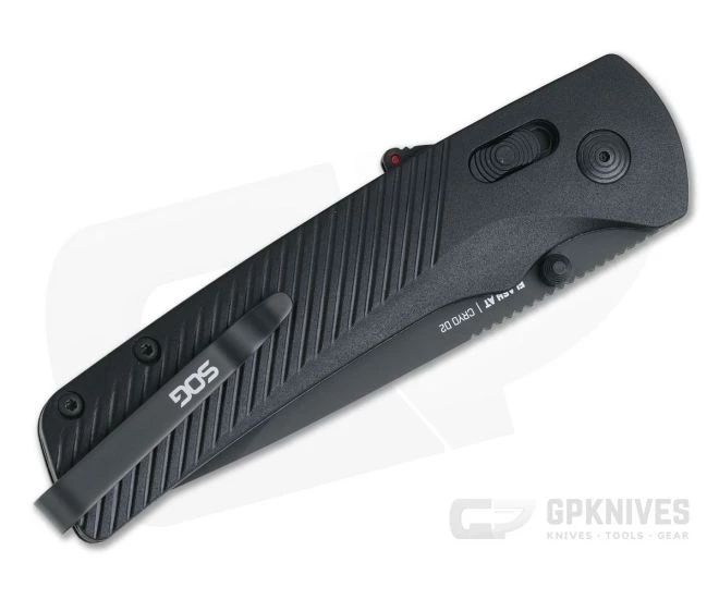 SOG Flash AT Blackout Serrated PVD D2 AT-XR Lock Assisted Folder 11-18-02-57 - Image 2