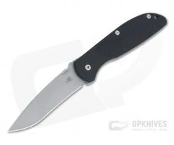 Hinderer Firetac Recurve Working Finish 20CV Black G10 Tri-Way Titanium Frame Lock Folder 1101