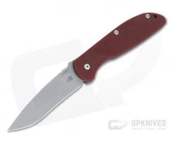 Hinderer Firetac Recurve 20CV Red G10 Tri-Way Battle Blue Titanium Frame Lock Folder 1104