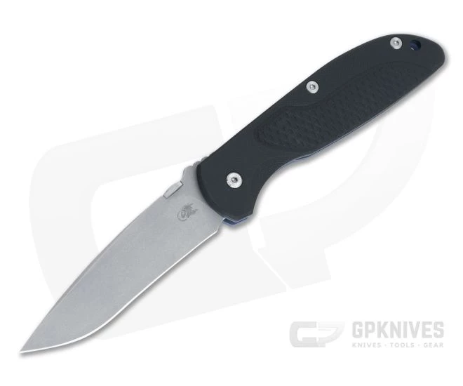 Hinderer Firetac Recurve 20CV Black G10 Tri-Way Battle Blue Titanium Frame Lock Folder 1105