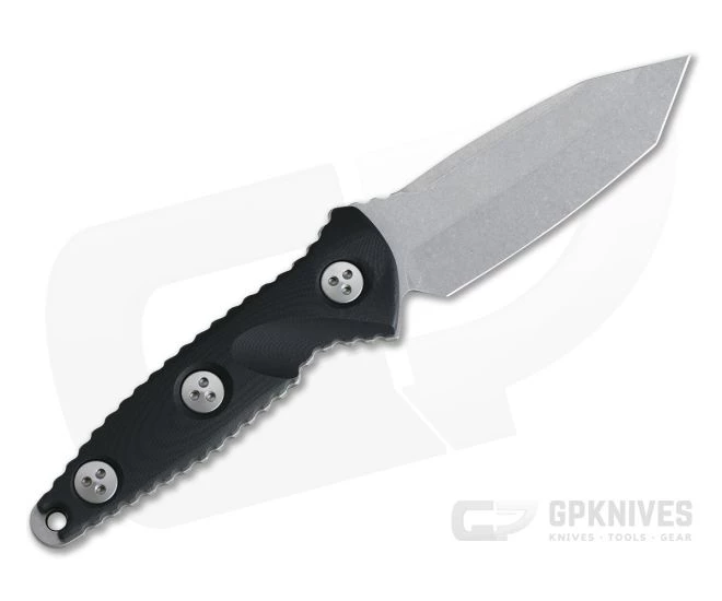 Microtech Socom Alpha Mini Tanto Stonewashed M390 Fixed Blade Knife 114M-10 - Image 3