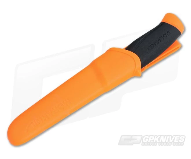 Mora of Sweden Companion Hi-Vis Orange Stainless Steel Fixed Knife 11824 - Image 2