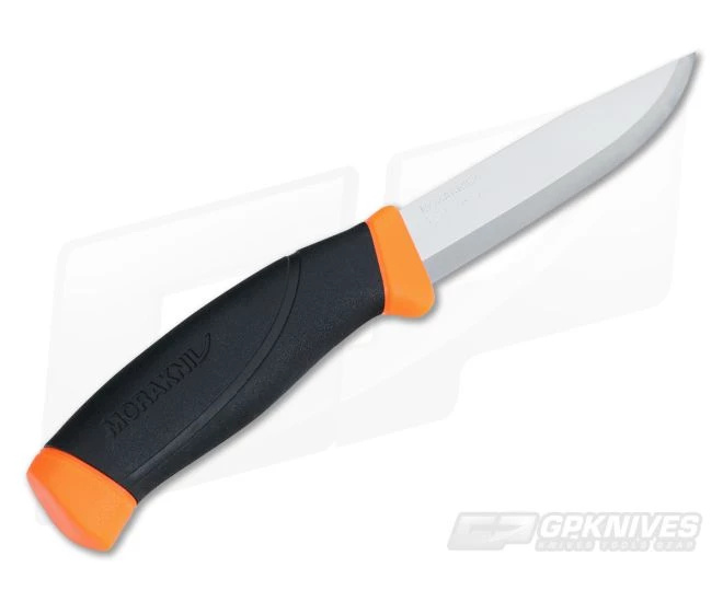 Mora of Sweden Companion Hi-Vis Orange Stainless Steel Fixed Knife 11824 - Image 3