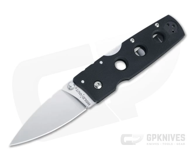 Cold Steel Hold Out 3" Satin S35VN Black G10 Tri-Ad Back Lock Folder 11G3