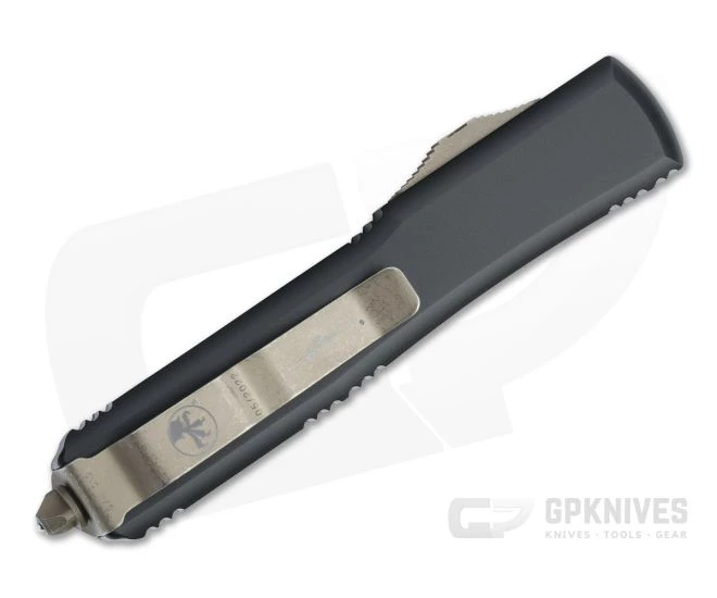 Microtech Ultratech Signature Bayonet Bronze Apocalyptic M390 Carbon Fiber Top OTF Automatic 120-13APCFS - Image 2