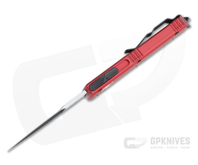 Microtech Ultratech Bayonet Black M390 Red OTF Automatic Knife 120-1RD - Image 3