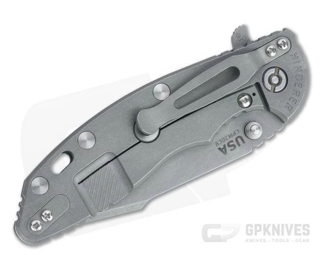 Hinderer XM-18 3.5" Skinny Harpoon Spanto Working Finish 20CV OD Green G10 Tri-Way Flipper 1202 - Image 2