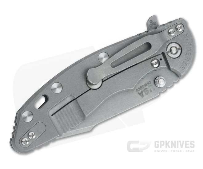 Hinderer XM-18 3.5" Skinny Harpoon Spanto Working Finish 20CV Black G10 Tri-Way Flipper 1204 - Image 2