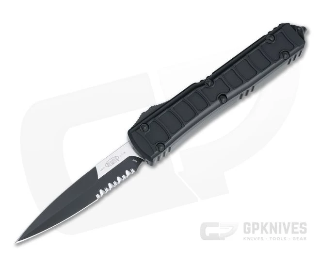 Microtech Ultratech II Stepside Bayonet Signature Tactical Part Serrated M390 Automatic Knife 120II-2TS
