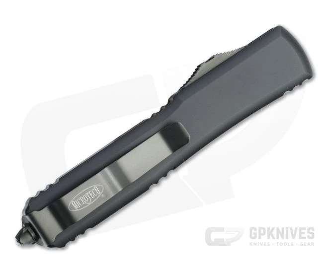 Microtech Ultratech S/E BLADE Show 2022 Special DLC Drop Point Black OTF Automatic Knife 121-1DLCTBS - Image 2