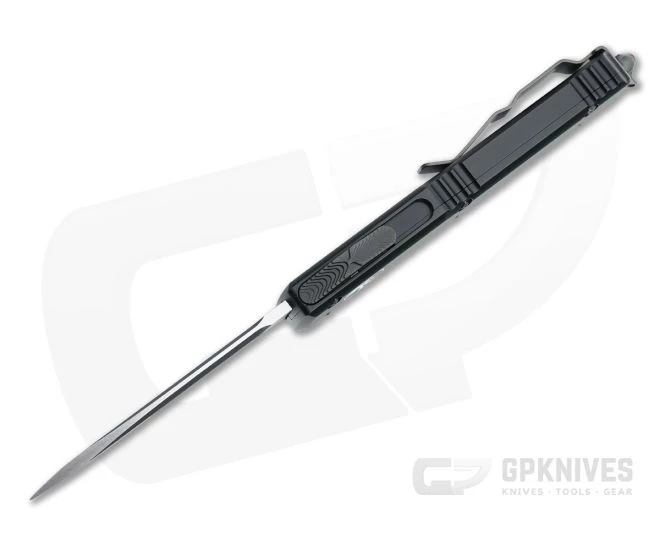 Microtech Ultratech S/E BLADE Show 2022 Special DLC Drop Point Black OTF Automatic Knife 121-1DLCTBS - Image 3