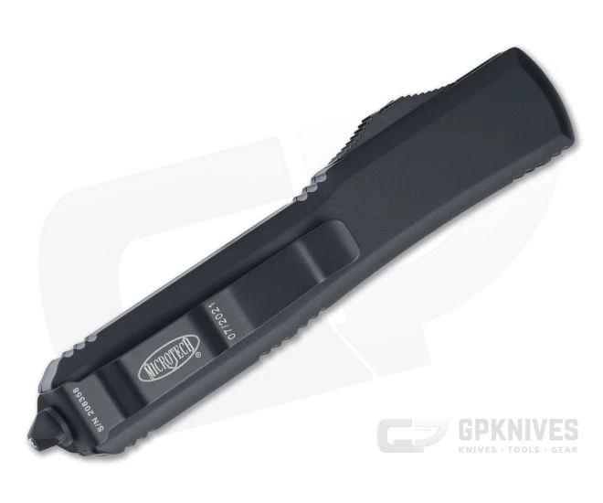 Microtech Ultratech Double Edge Tactical Black M390 OTF Automatic Knife 122-1T - Image 2