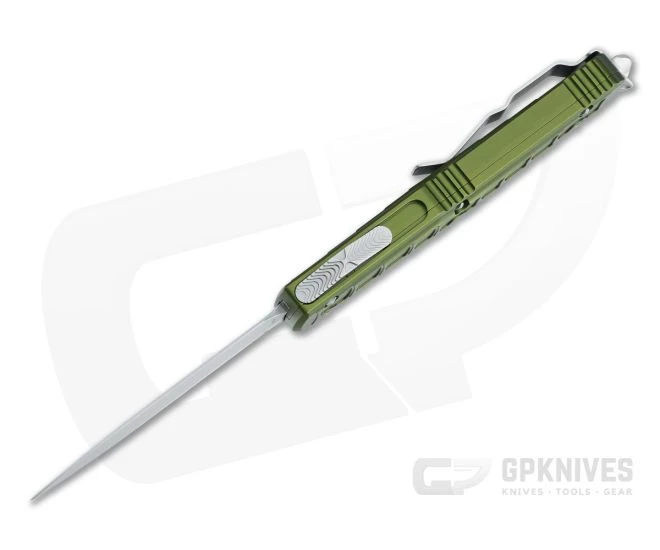 Microtech Ultratech II Stepside D/E Signature OD Green Stonewashed M390 Automatic 122II-10ODS - Image 3