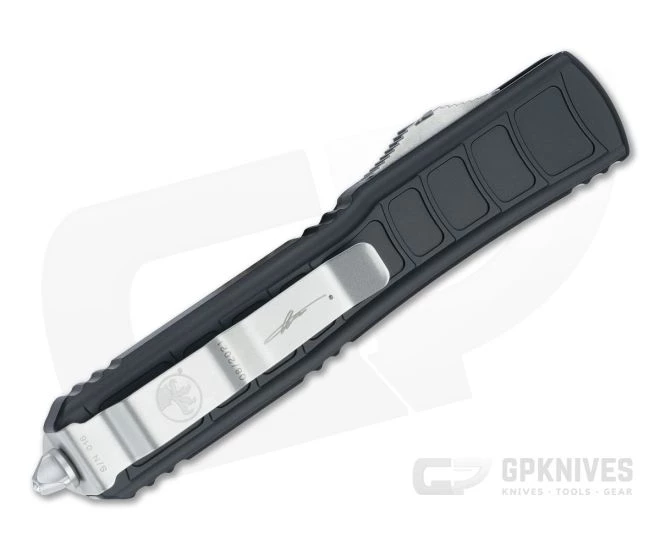 Microtech Ultratech II Stepside D/E Signature Stonewashed Standard M390 Automatic Knife 122II-10S - Image 2