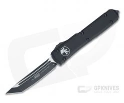 Microtech Ultratech Tactical Tanto Black Elmax Black OTF Automatic Knife 123-1T