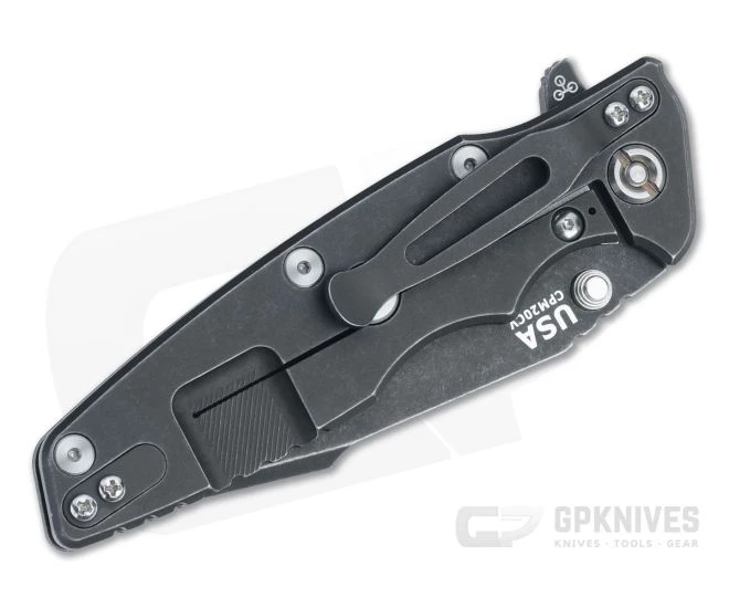 Hinderer Eklipse 3.5" Harpoon Spanto Battle Black 20CV OD Green G10 Tri-Way Flipper 1248 - Image 2