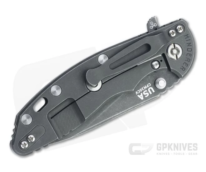 Hinderer XM-18 3.5" Slicer Battle Black DLC 20CV OD Green G10 Tri-Way Flipper 1253 - Image 2
