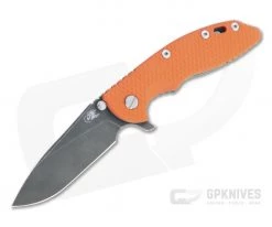 Hinderer XM-18 3.5" Slicer Battle Black DLC 20CV Orange G10 Tri-Way Flipper 1254