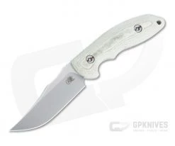 Hinderer Emmett Bowie Stonewashed 20CV OD Green Micarta Fixed Blade 1278