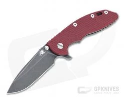 Hinderer XM-18 3.5" Spear Point 20CV Red G10 Battle Black DLC Tri-Way Flipper 1282
