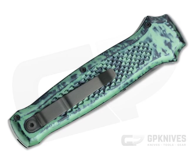 Piranha P12 Prowler Tactical PVD 154CM Green Button Lock Automatic - Image 2