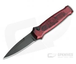 Piranha P12 Prowler Tactical PVD 154CM Red Button Lock Automatic