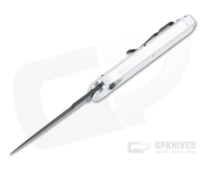 Piranha P12 Prowler Tactical PVD 154CM Silver Button Lock Automatic - Image 3